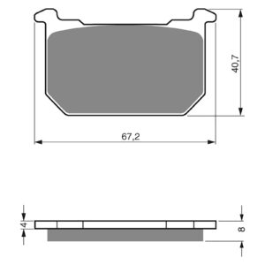 BRAKE PADS GOLDFREN SINTERED SPORTS GF127 - S3 ( PH14 ) - Image 1