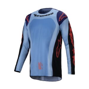 Alpinestars Racer Ocuri Motocross Jersey Blue/Black/Orange Fluoro - Image 1
