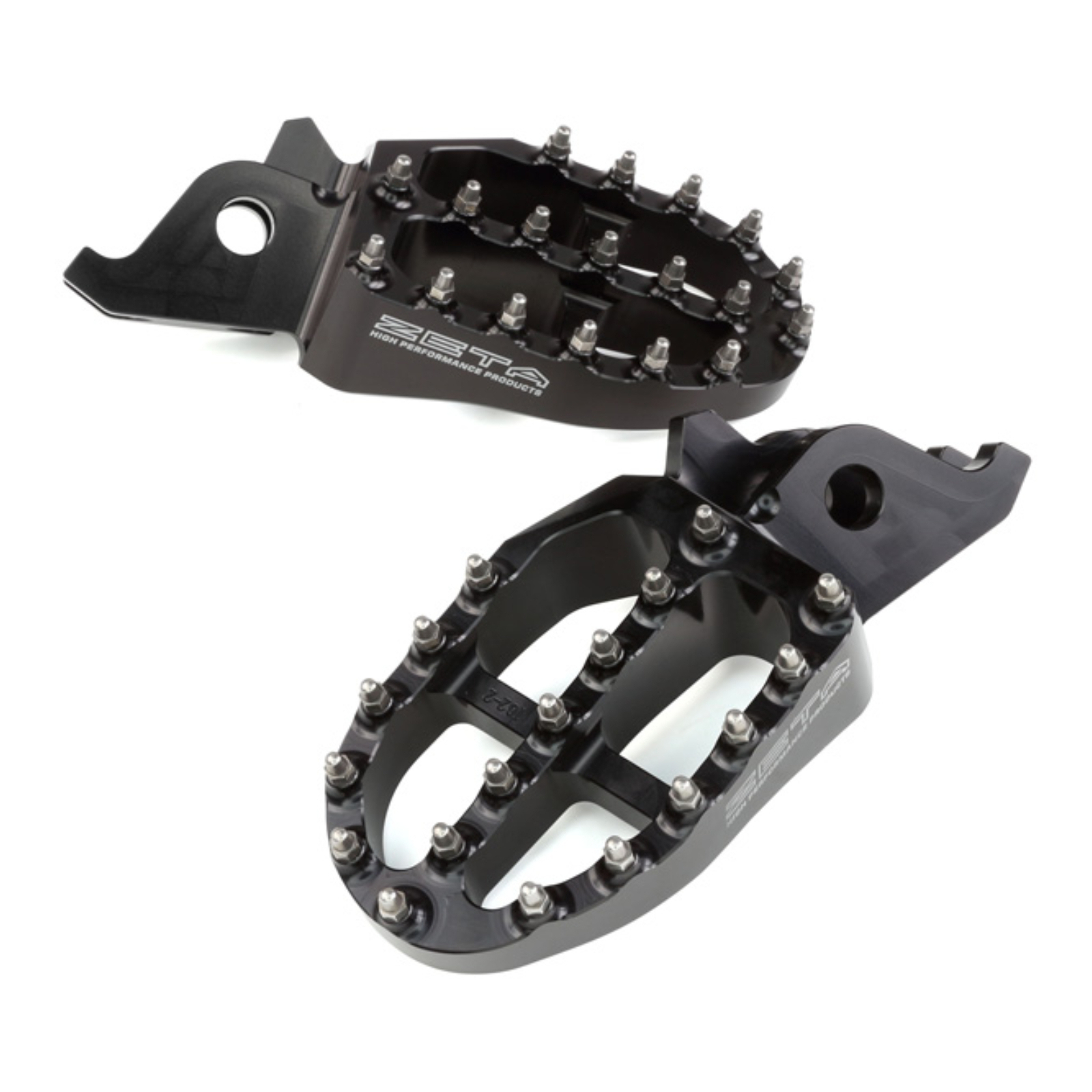 Zeta Aluminium Footpegs CRF250-450 / CRF250L-M-Rally - Black - Image 2