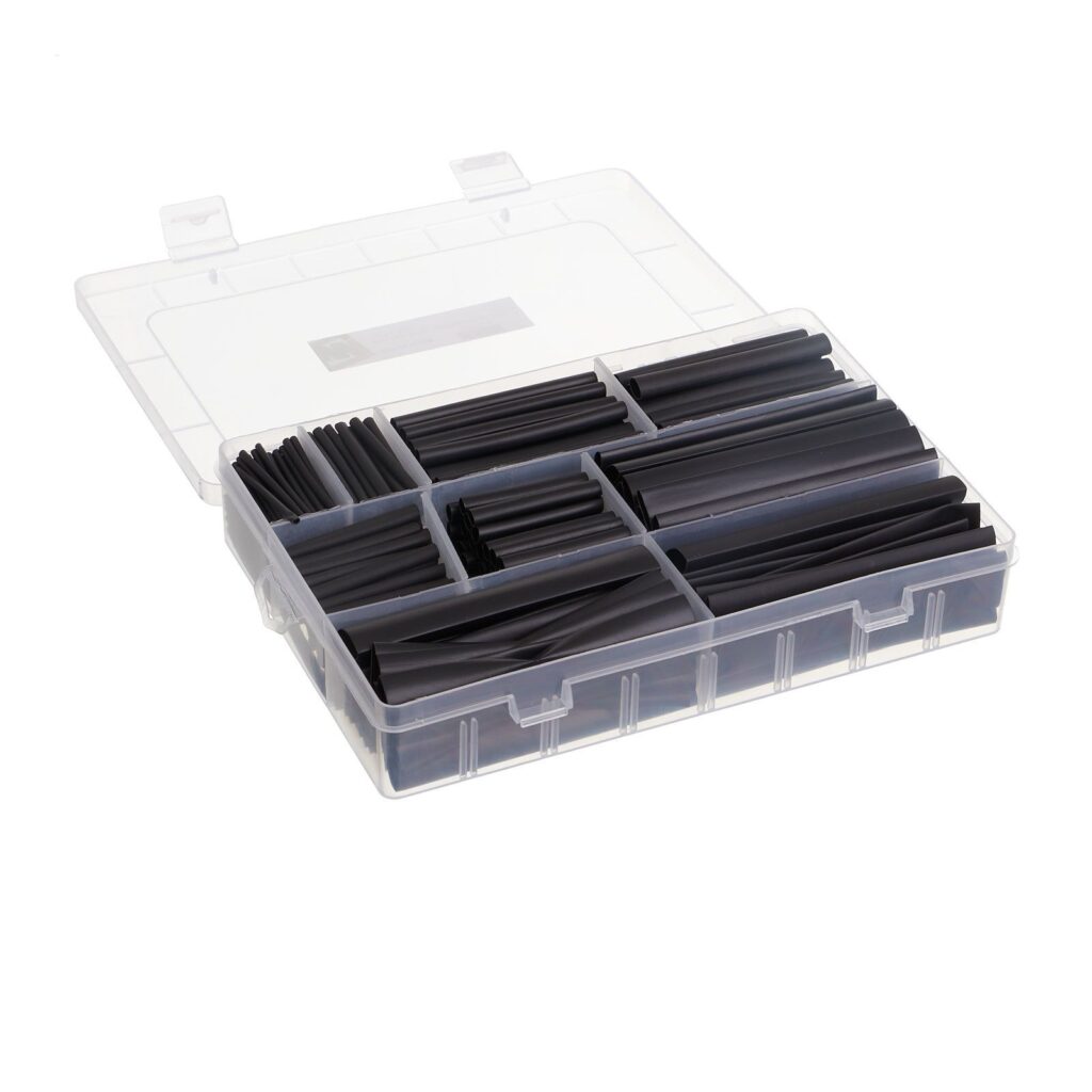 WHITES HEAT SHRINK KIT BLACK 385 PC KIT