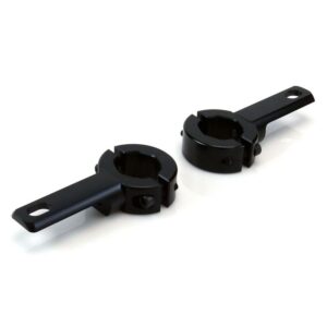 Denali Engine Guard/ Crashbar Light Mount/ 21-29mm Diam Tube Black - Image 1