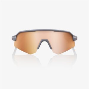 100% Slendale SL Soft Tact Grey Sunglasses HiPER Copper Mirror Lens - Image 2