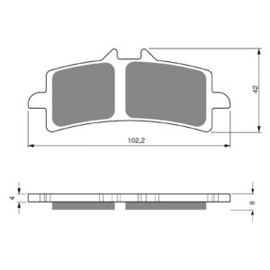 BRAKE PADS GOLDFREN RACE 258 - GPR - Image 1