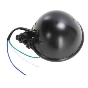 WHITES HEADLIGHT BATES 5 3/4 BTM MNT H4 60/55w BLK - Image 2