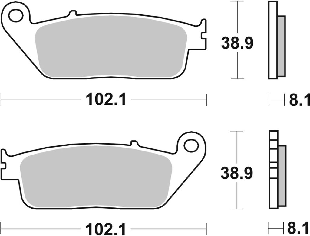 SBS 627HS Front Brake Pads