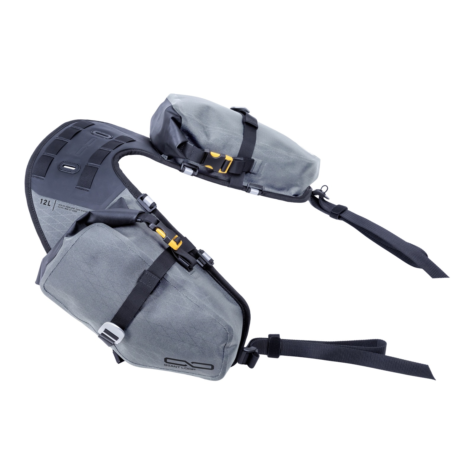 Giant Loop Mojavi Saddlebag Grey (12L) - Image 1