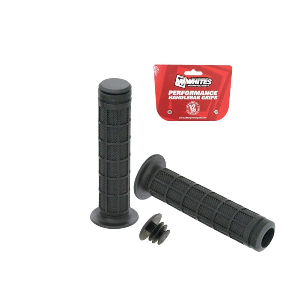 WHITES ATV FULL WAFFLE GRIP BLK 7/8" BOTH SIDES - 130mm