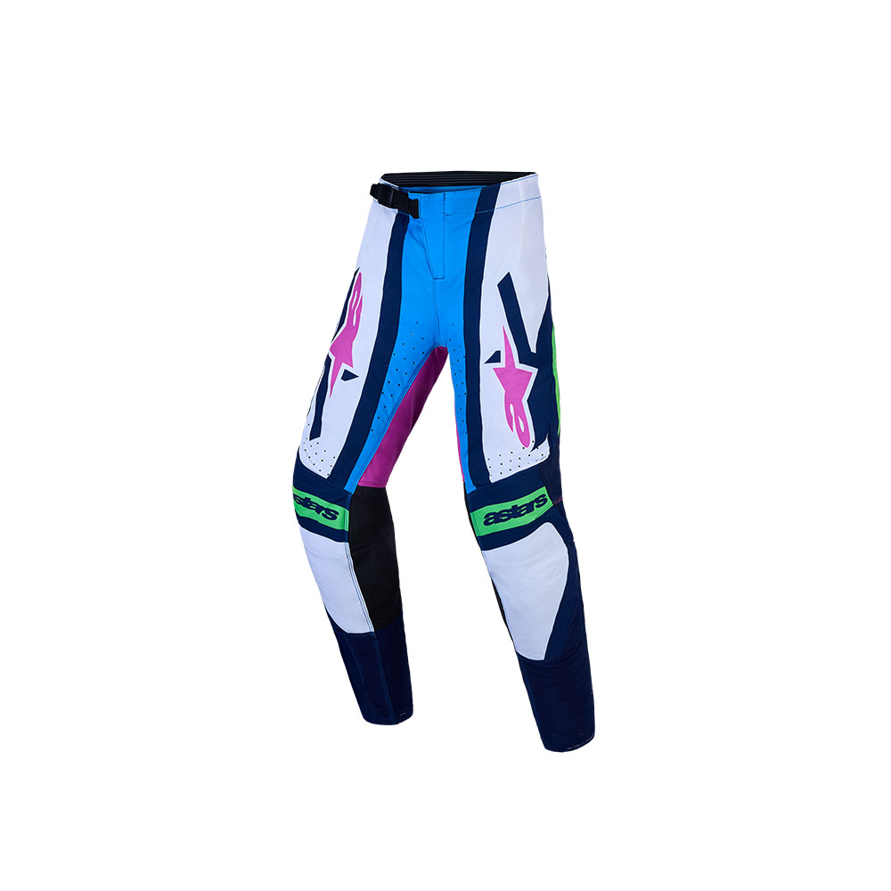 Youth Supertech Maven Pants White/Blithe Blue/Green Fluoro 26