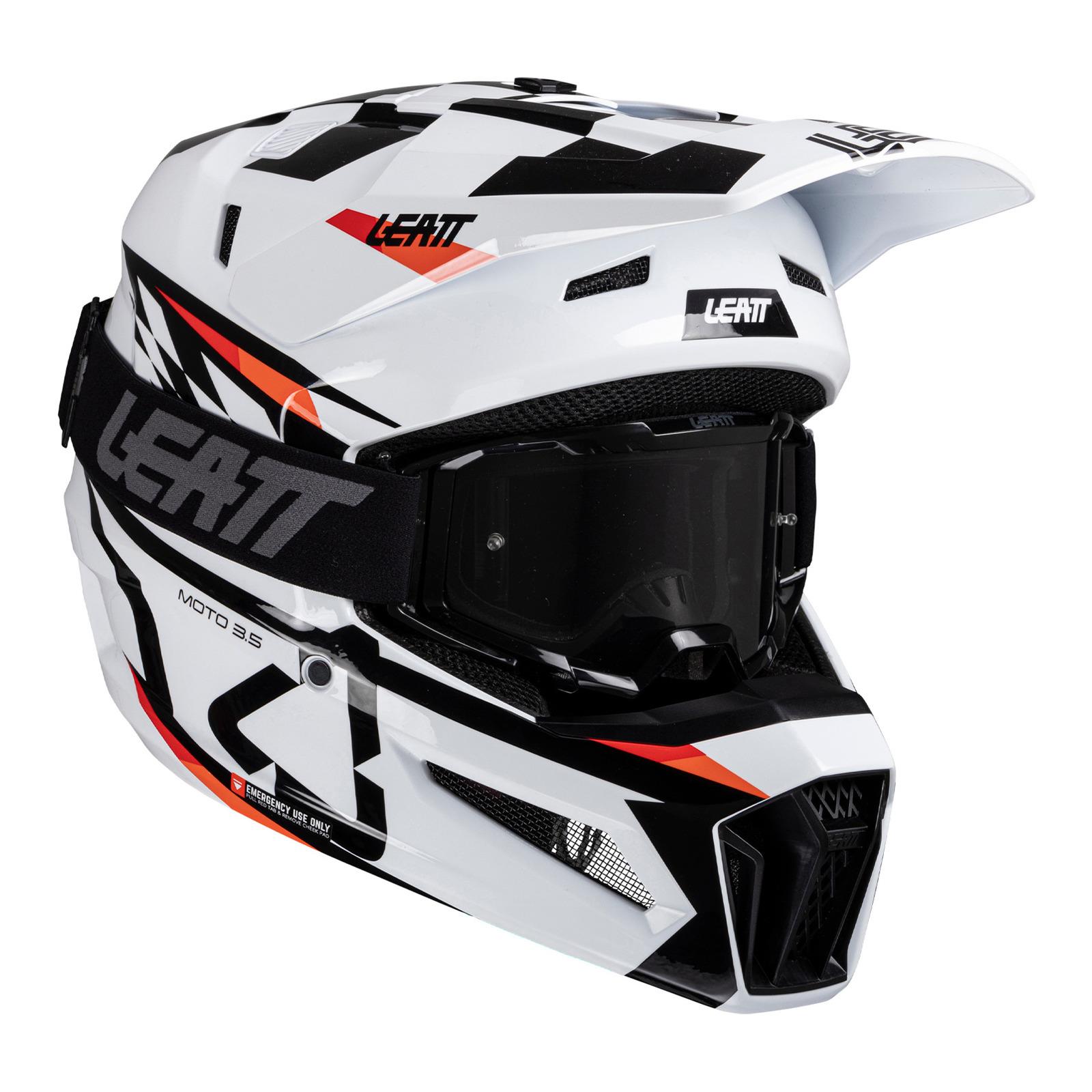 Leatt 3.5 Motocross Helmet Kit - White - Image 1