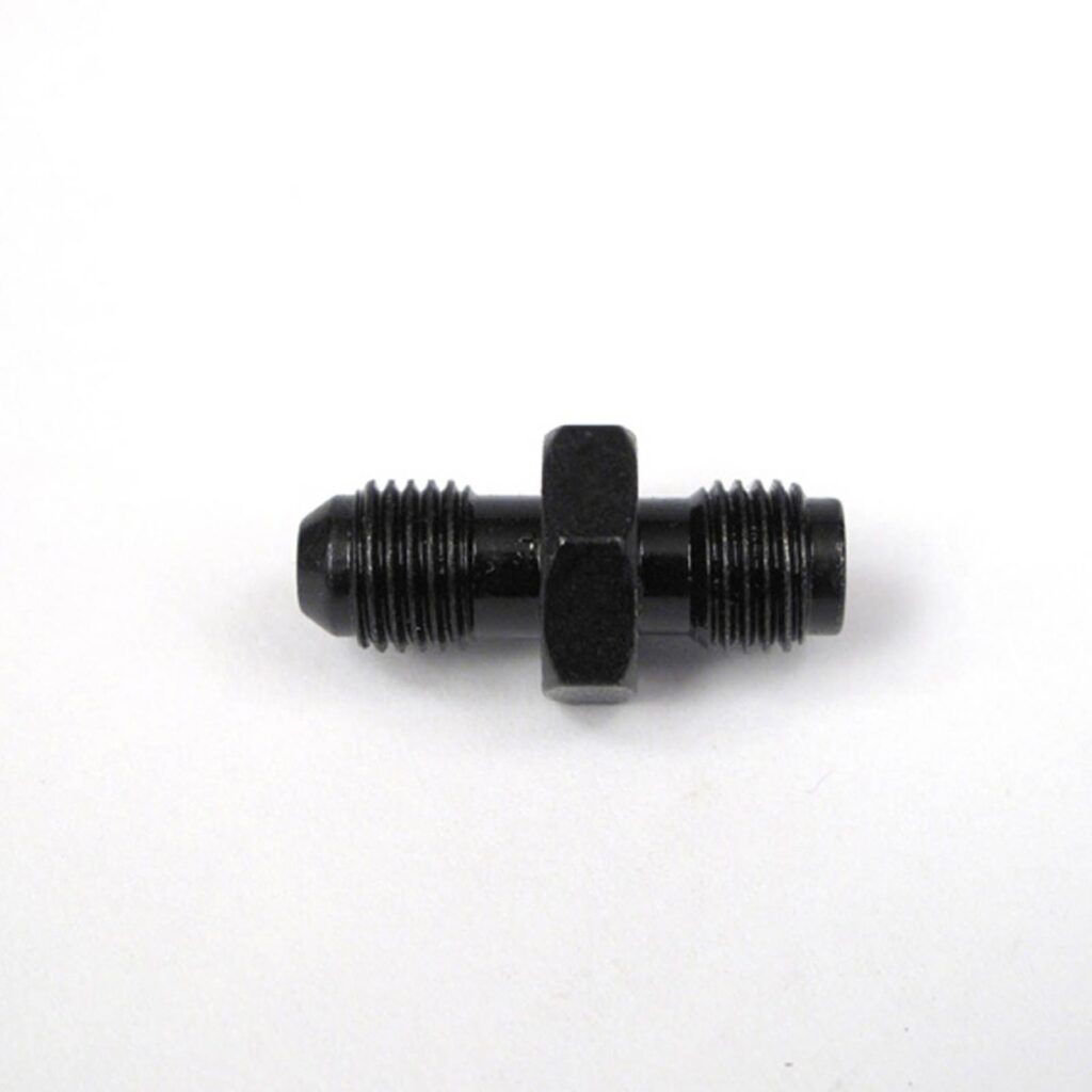 WHITES BRAKE - MALE ADAPTOR 3/8-24TPI-3/8-24TPI - STEEL BLK