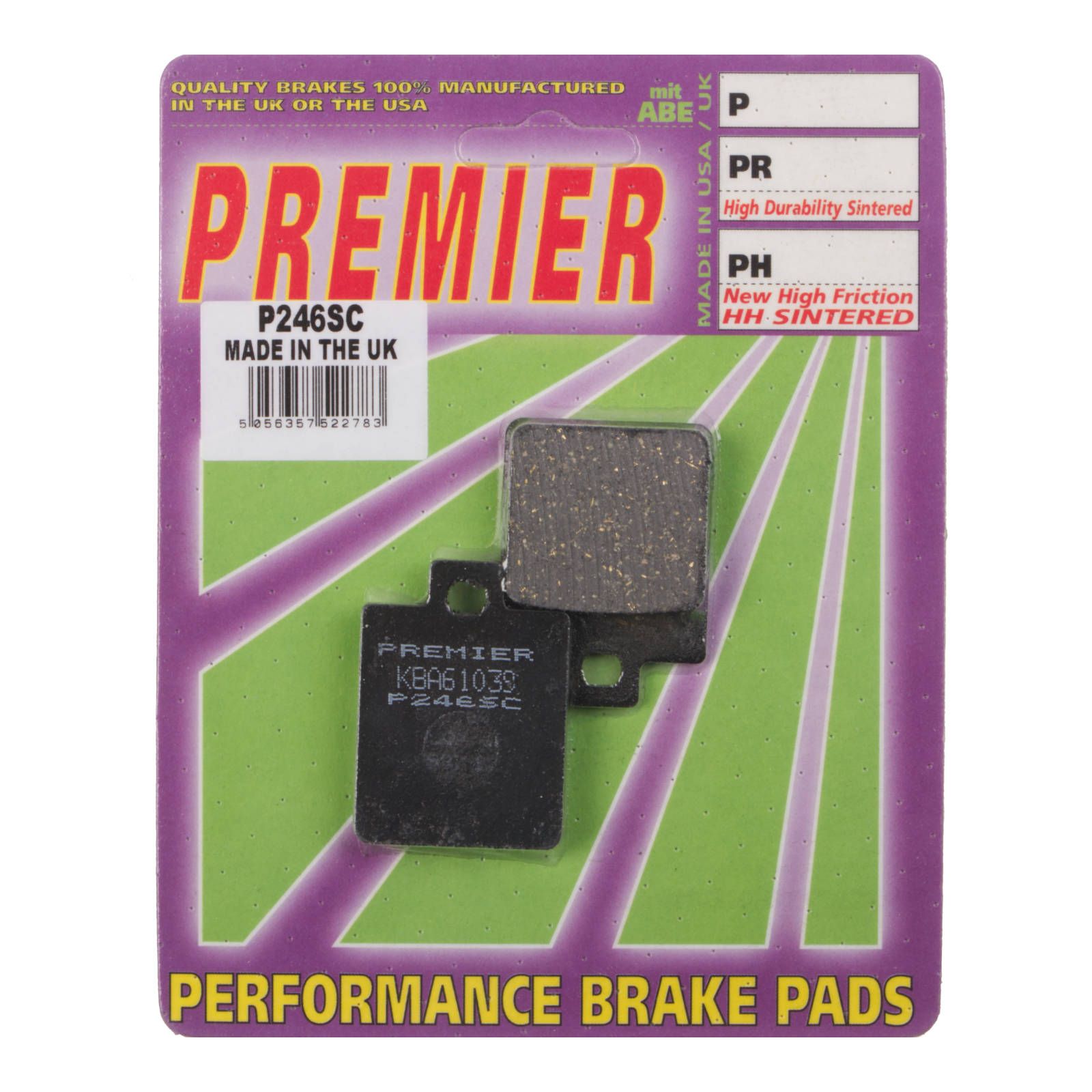 PREMIER BRAKE PADS P246 - SCOOTER - Image 1