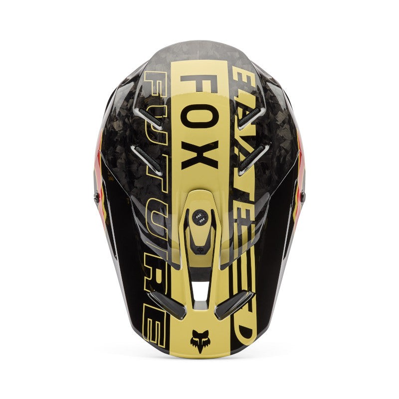 Fox V3 RS Inning Motocross Helmet Black/Purple