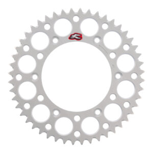 Renthal Sprocket Rear Silver 48T Alloy 7075 T6 Grooved KTM - Image 1