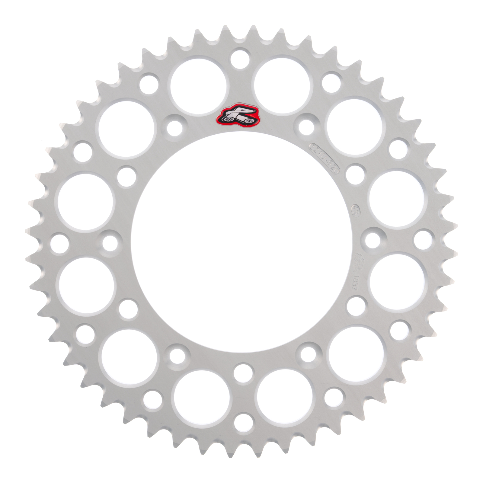 Renthal Sprocket Rear Silver 48T Alloy 7075 T6 Grooved KTM - Image 1