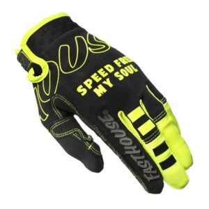 Fasthouse Speed Style Riot Motocross Gloves Black/High Viz - Image 1