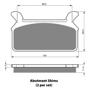 BRAKE PADS GOLDFREN SINTERED SPORTS GF063 - S3 ( PH157 ) - Image 1
