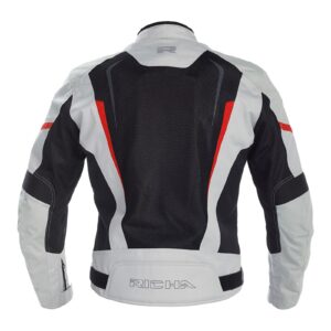 RICHA Airstrike 2 Textile Jacket Grey/Black/Red - Image 2