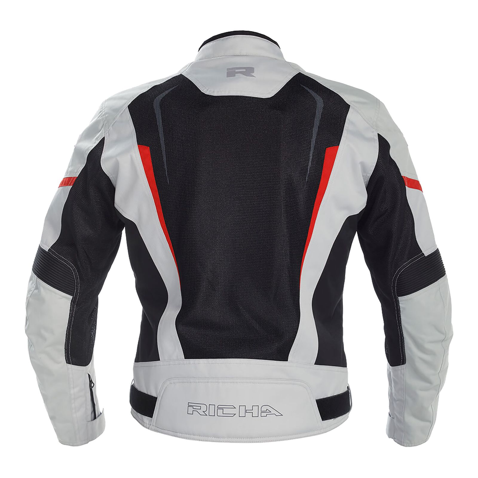 RICHA Airstrike 2 Textile Jacket Grey/Black/Red - Image 2