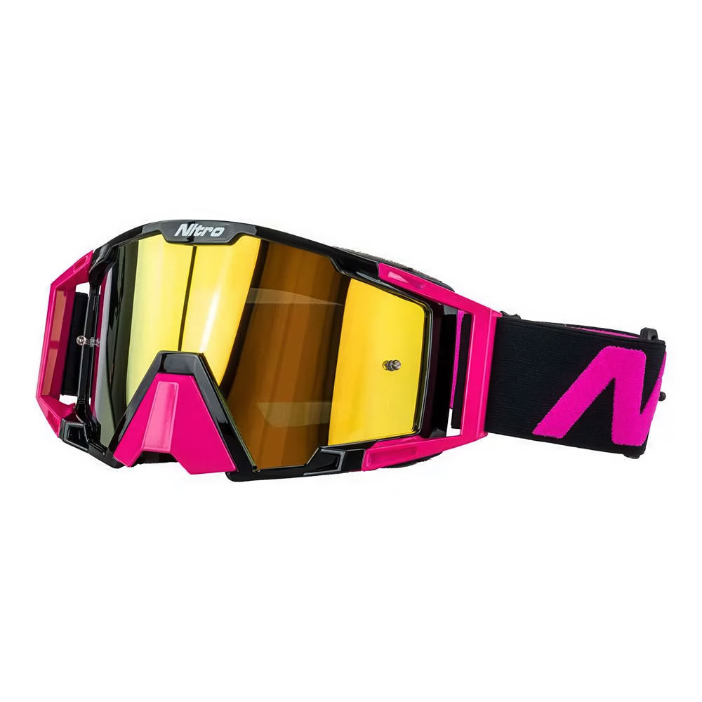 NITRO NV-100 Motocross Goggles Black/Pink
