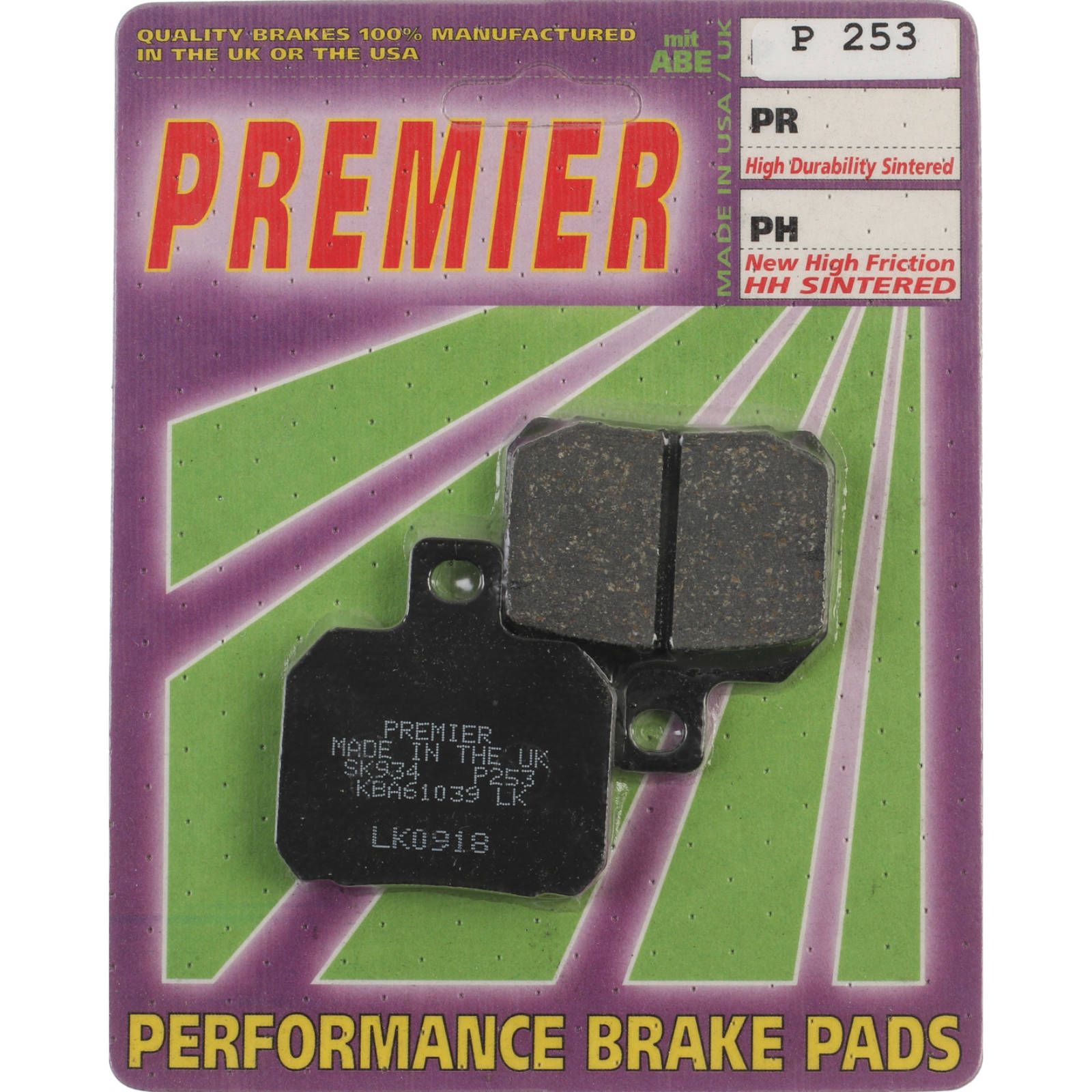 PREMIER BRAKE PADS P253 - APR | DUC - Image 1
