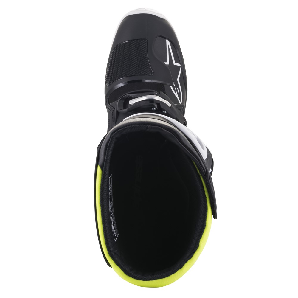 Alpinestars Tech-5 Motocross Boots Black/Red Fluoro/Yellow Fluoro