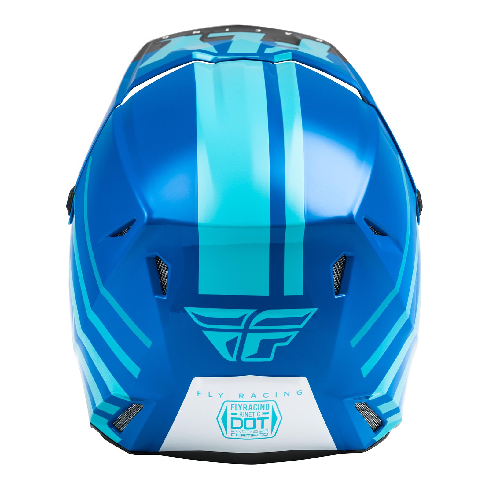 Fly Kinetic Thrive Motocross Helmet Blue/White - Image 3