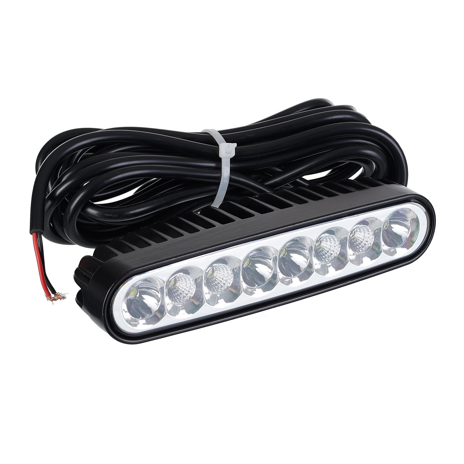 WHITES LED LIGHT BAR 6.0" SINGLE ROW 2023 - Image 1