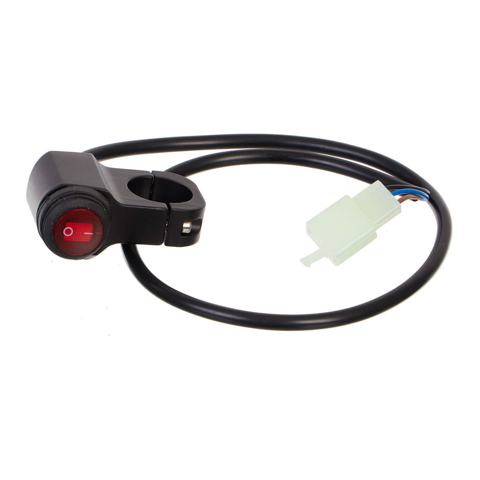 WHITES 12V ROCKER SWITCH ON-OFF RED WATERPROOF H-BAR MOUNT - Image 1