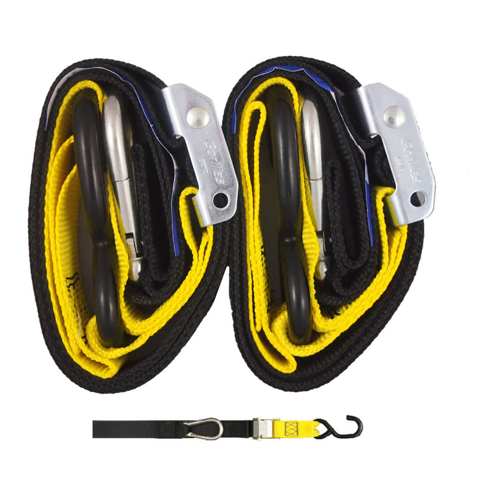 Gorillas Grip Tie Down 38mm S / HK Black / Yellow Loop - Image 1