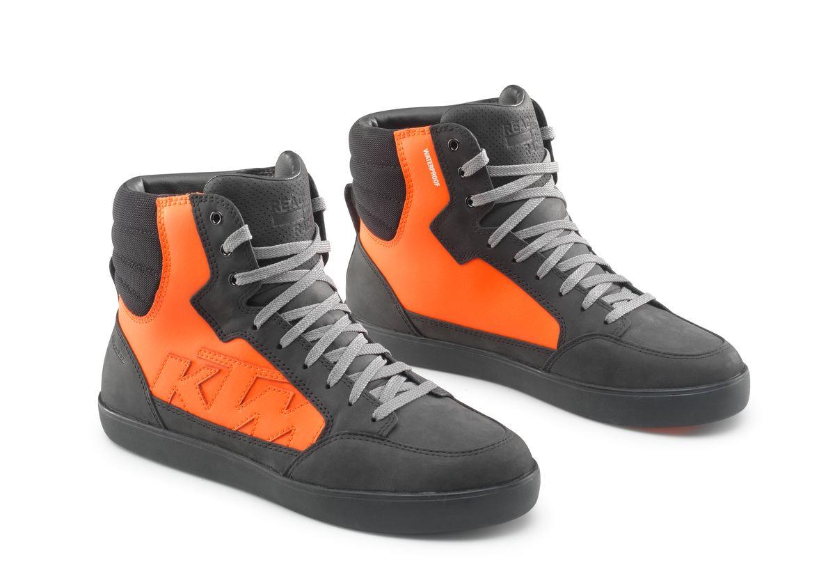 KTM J-6WP Riding Shoes Black/Orange - Image 1