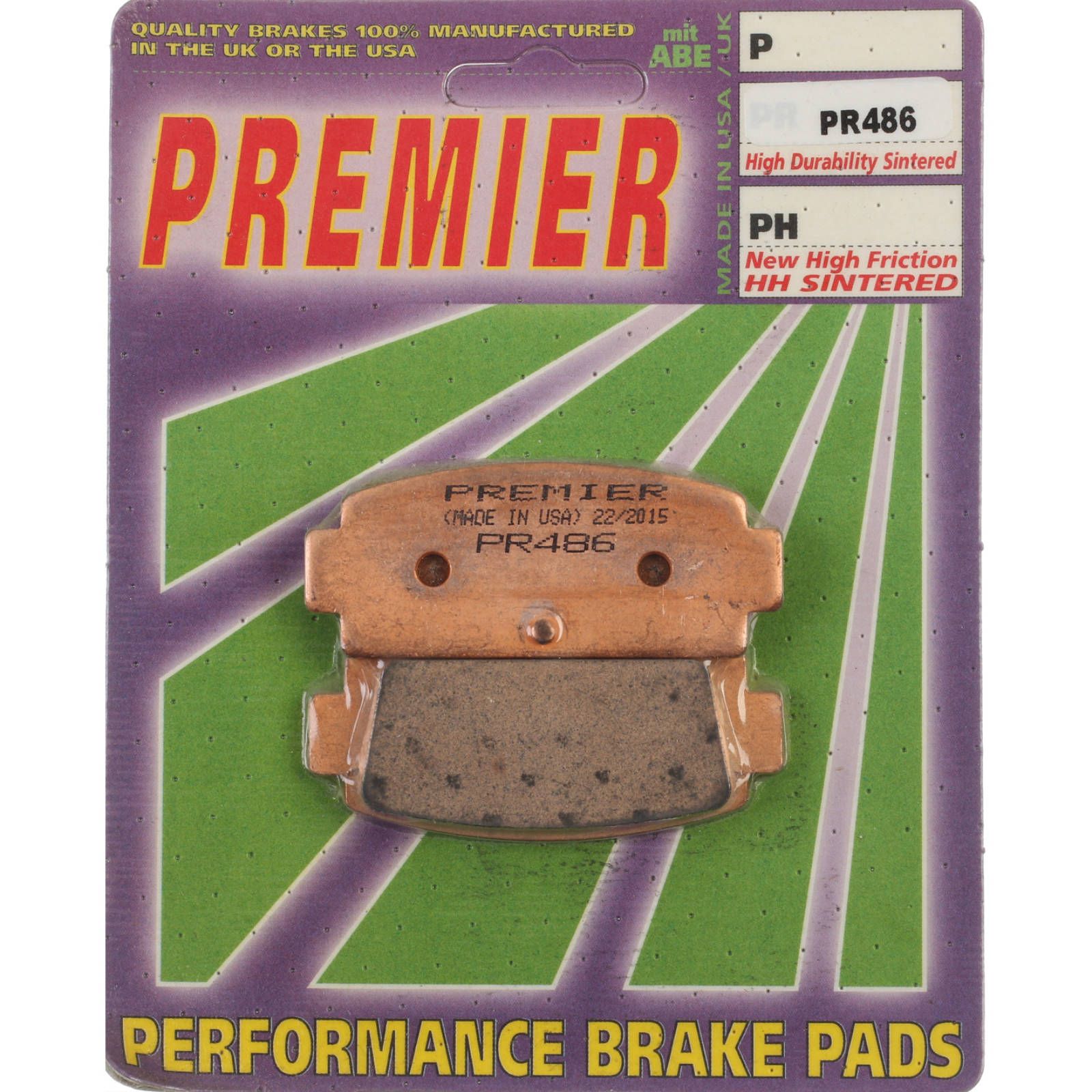 PREMIER BRAKE PADS FULL SINTERED CF Moto - Image 1