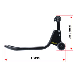 UNIT Street Bike Rear Paddock Adjustable Stand - Black - Image 3