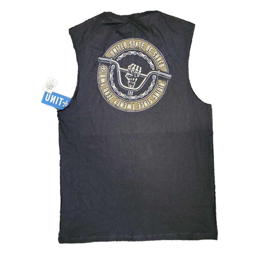 Unit Shredder Muscle Tee Black