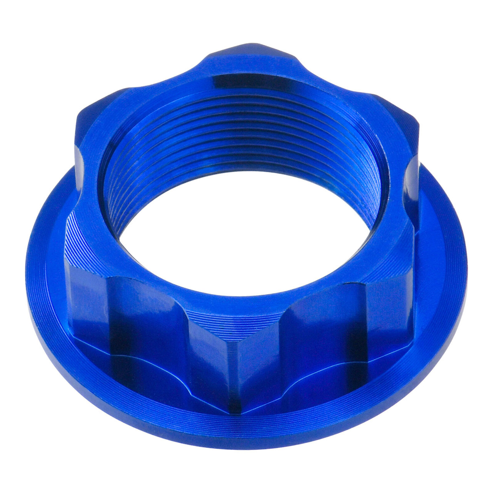 Zeta Stem Nut (M22x27 P1.0 H12) - Blue - Image 1