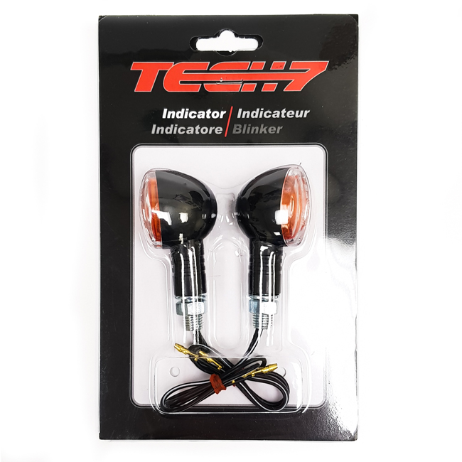 Micro oval indicators 60mm short E-mark clear lens