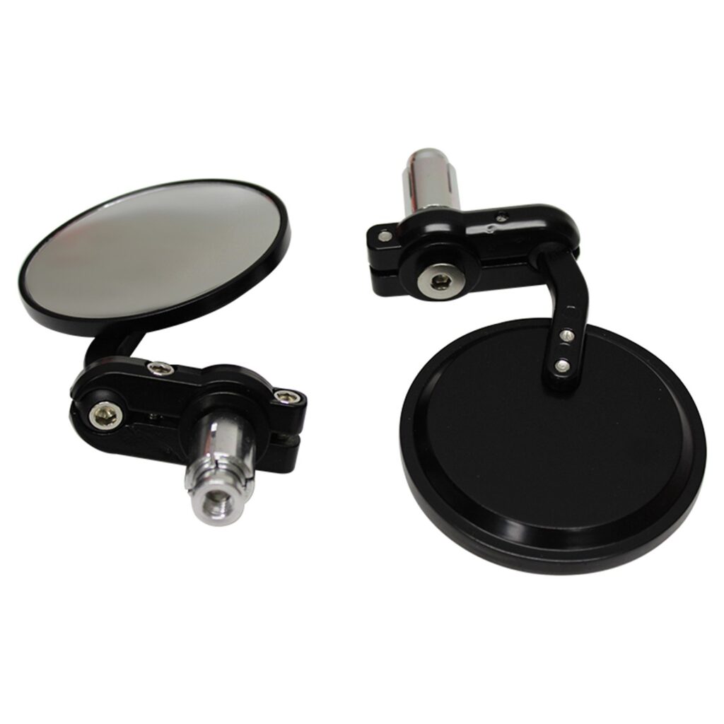 WHITES HANDLEBAR BAR END MIRROR BLACK