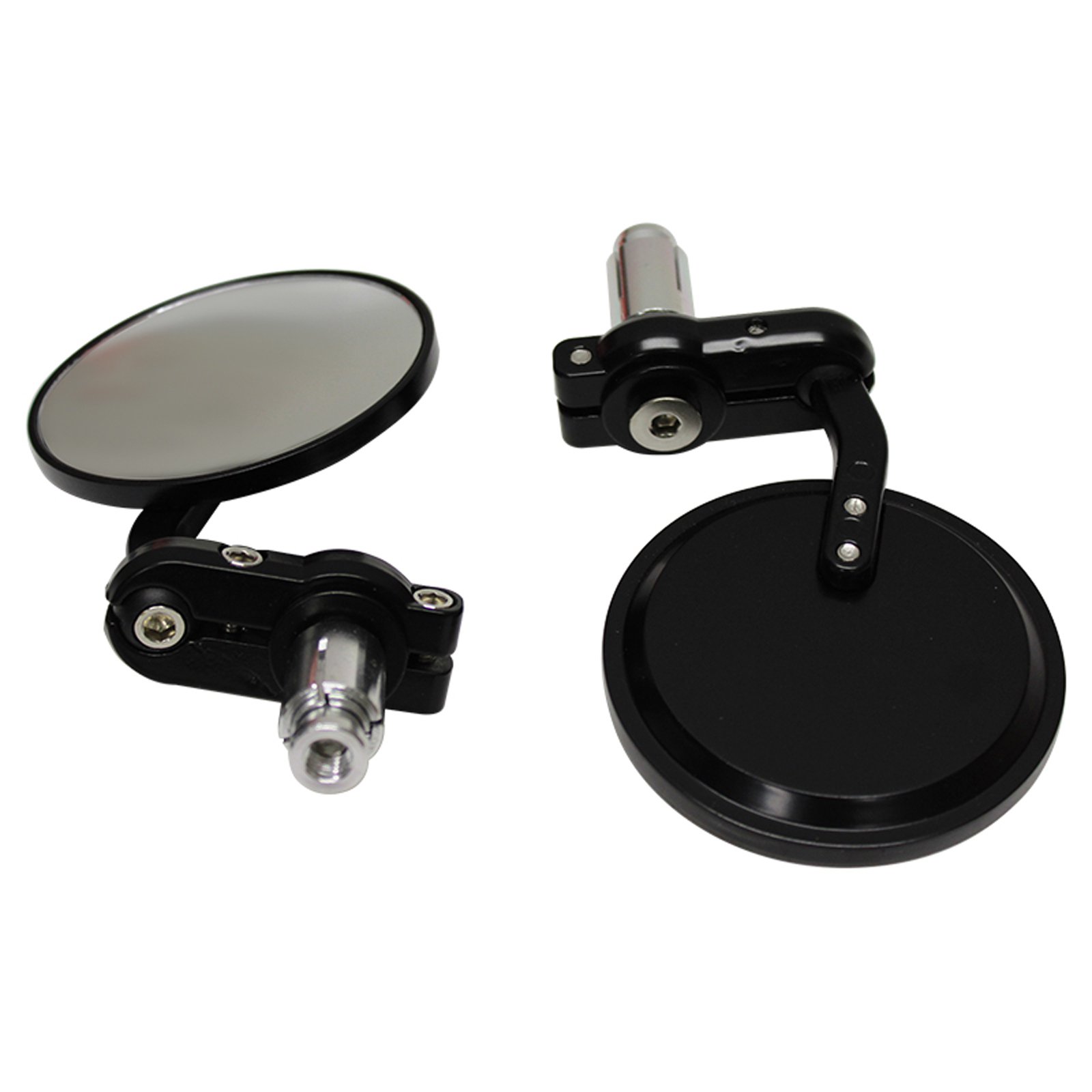 WHITES HANDLEBAR BAR END MIRROR BLACK - Image 1
