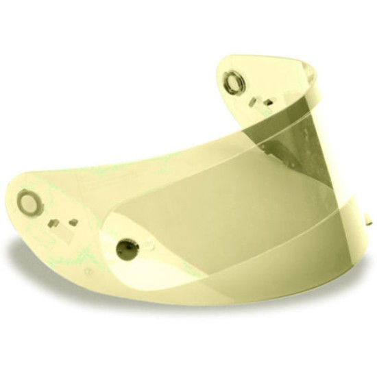 Bell ClickRelease Hi Definition Yellow Race Shield with Tear-Off Posts - Fits: Star Carbon/RS-1/RS-2/Qualifier/Qualifier DLX/Vortex/Revolver Evo