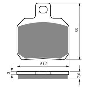 BRAKE PADS GOLDFREN SINTERED SPORTS GF152 - S3 ( PH253 ) - Image 1