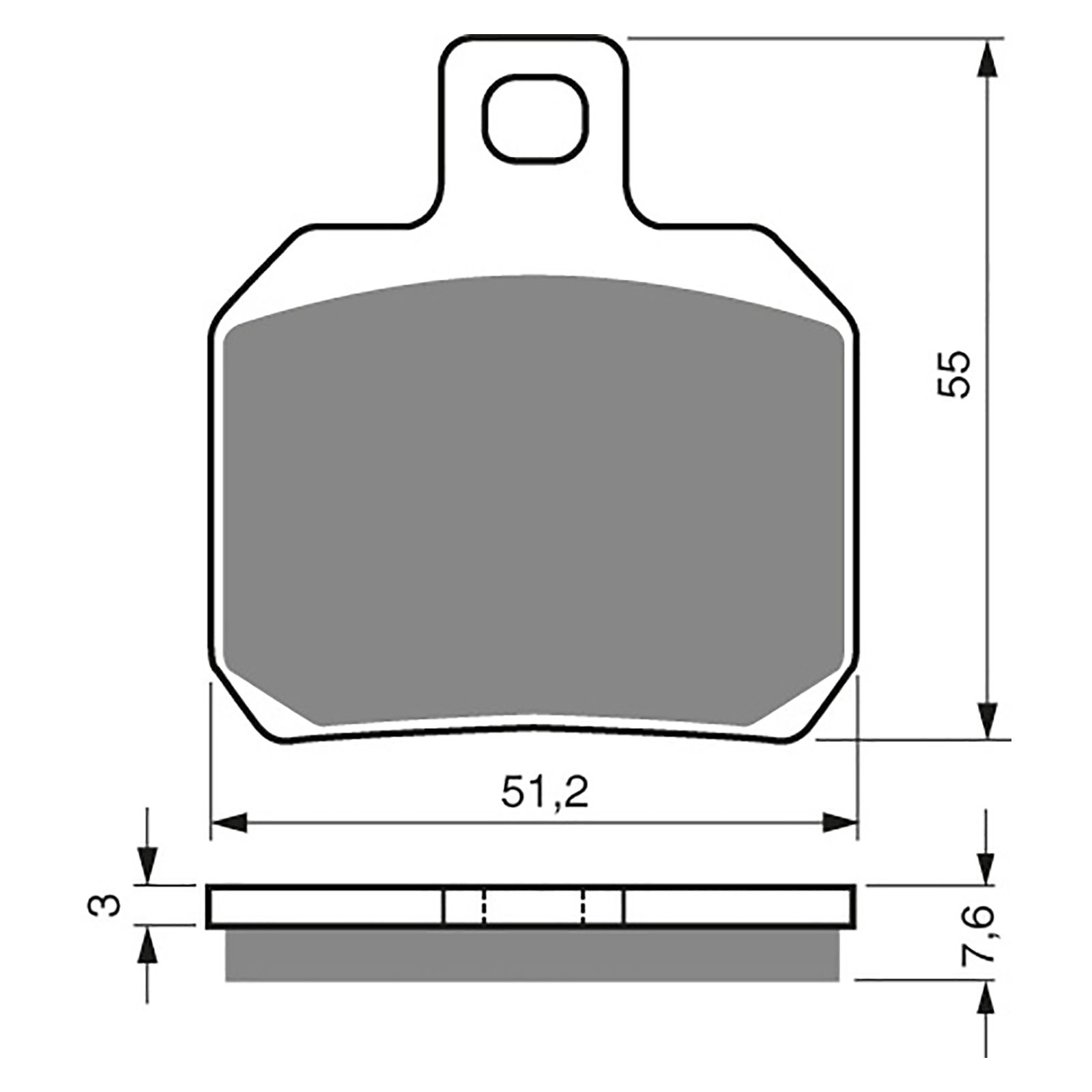 BRAKE PADS GOLDFREN SINTERED SPORTS GF152 - S3 ( PH253 ) - Image 1