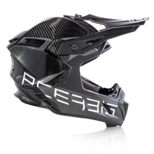 Acerbis Steel Carbon Motocross Helmet Black Silver - Image 1