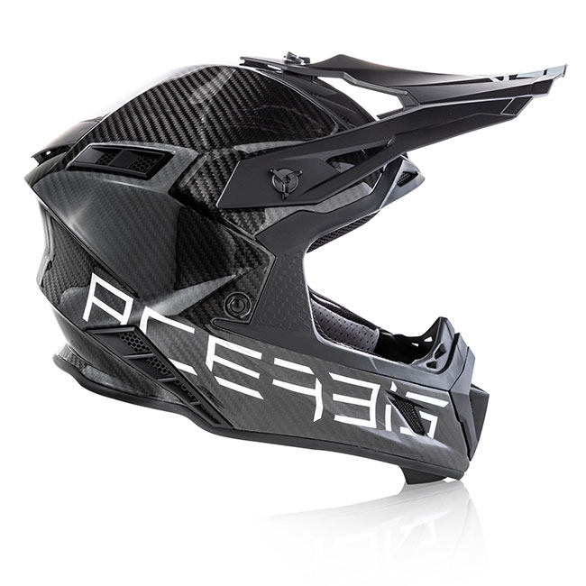 Acerbis Steel Carbon Motocross Helmet Black Silver