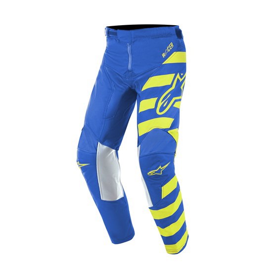 Motocross Pants Alpinestars Racer Braap Youth Blue/Yellow Fluoro