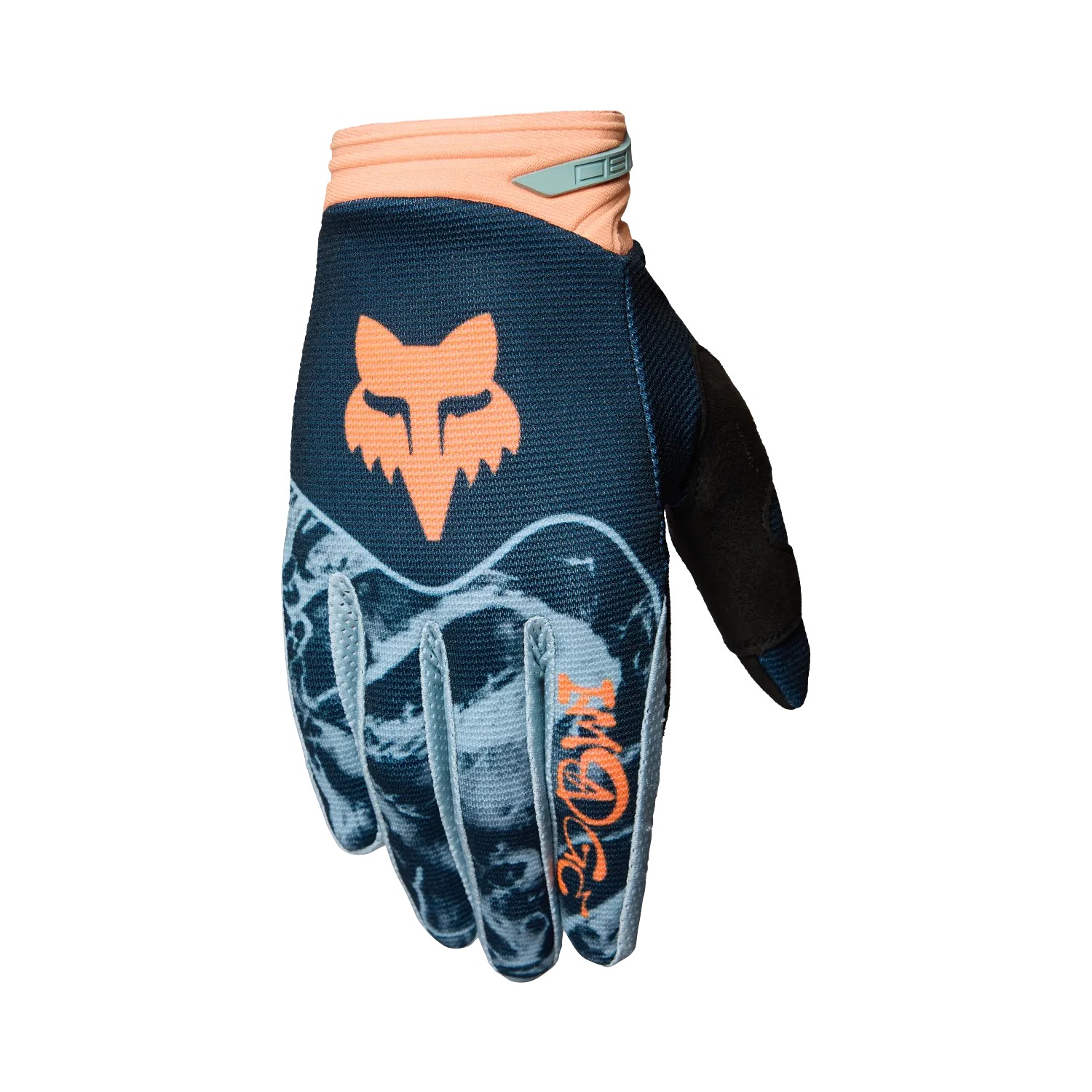 Fox 180 Image Print Motocross Glove Galaxy Blue - Image 1