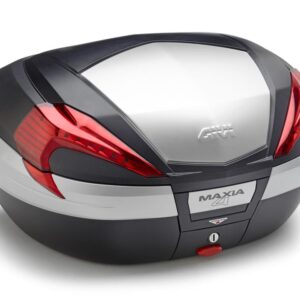 MONOKEY TOP BOX 56LT MAXIA 4 BLACK/ALU INSERT - Image 1