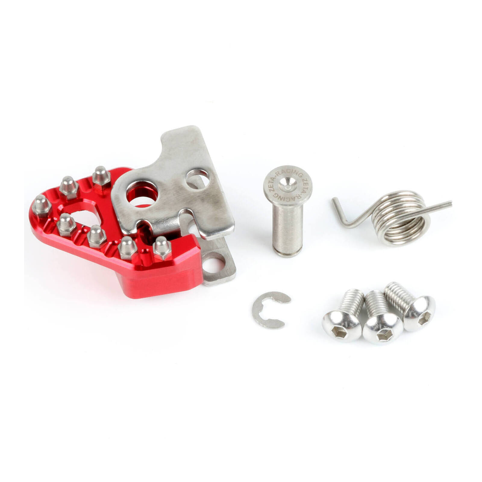 Zeta Trigger Brake Pedal Replacement Tip Set Red - Image 2
