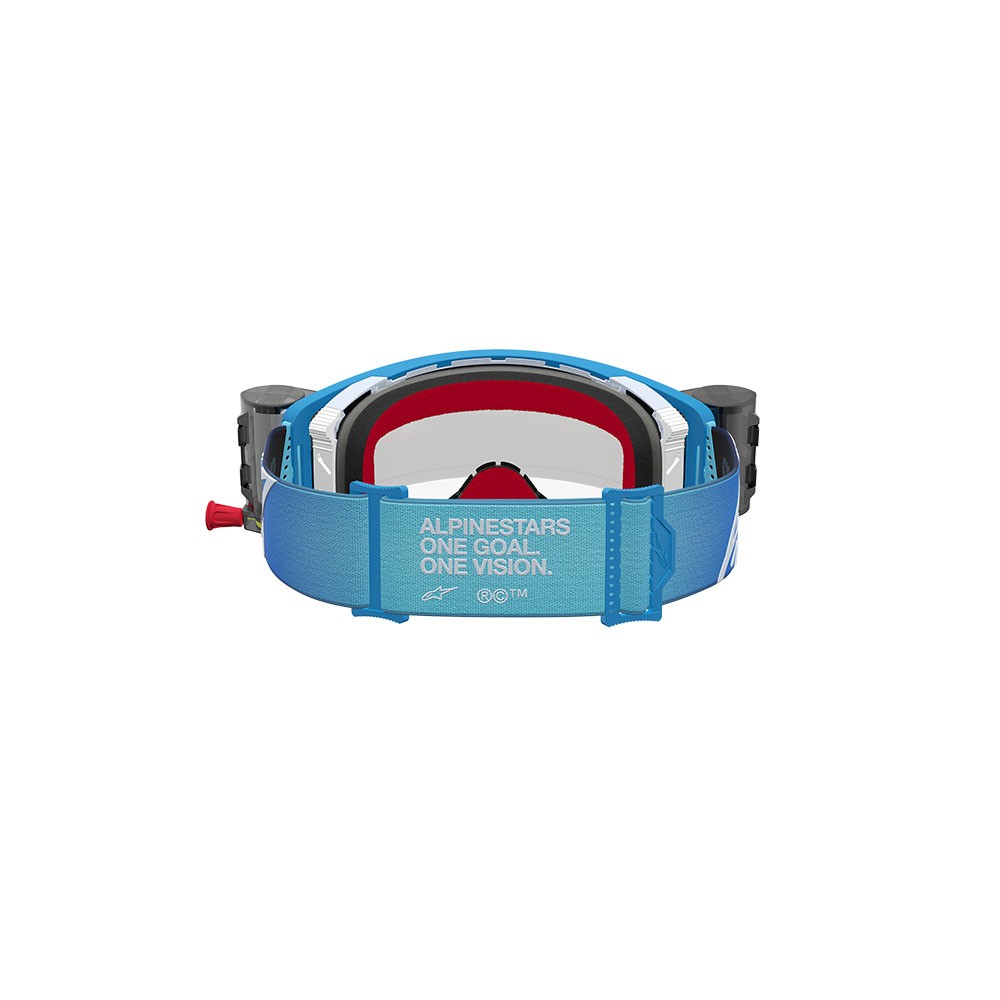 Alpinestars Supertech Firma 2.0 Motocross Goggles Roll Offs Blue/Silver Clear Lens