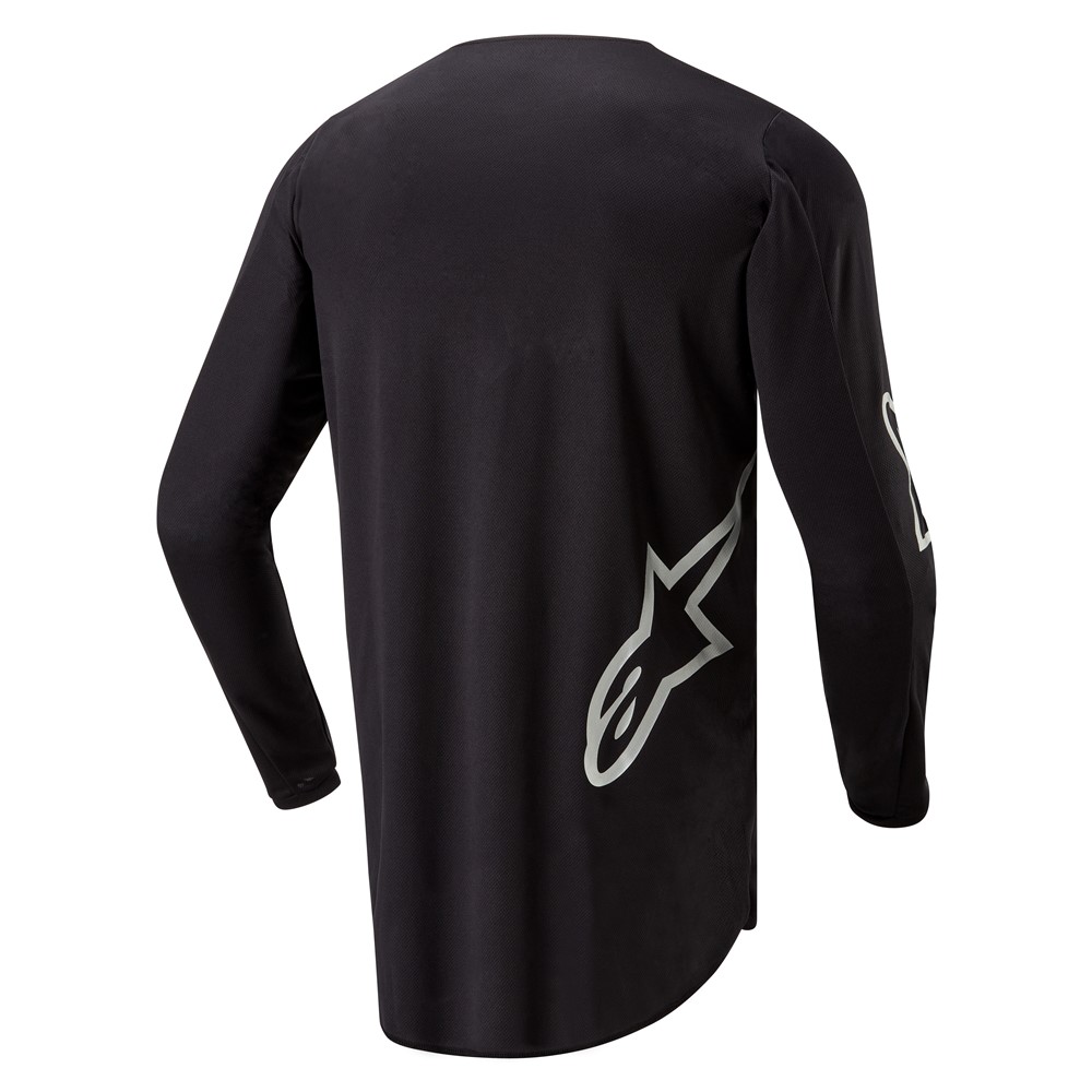 Alpinestars Fluid Graphite Motocross Jersey Black/Silver