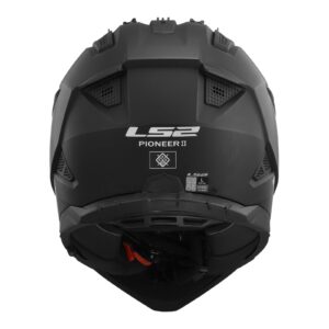 LS2 MX702 Pioneer II Adventure Helmet Matte Black - Image 4