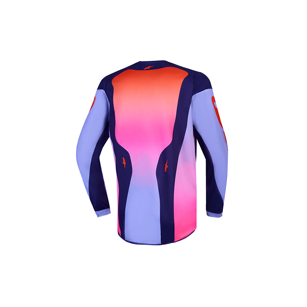Youth Fluid Hunt Jersey Light Violet/Deep Purple/Pink Fluoro XL - Image 2